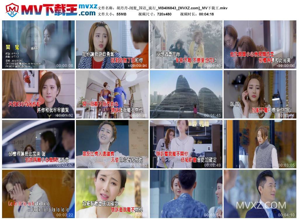 胡丹丹-闺蜜_国语_流行_MB406843